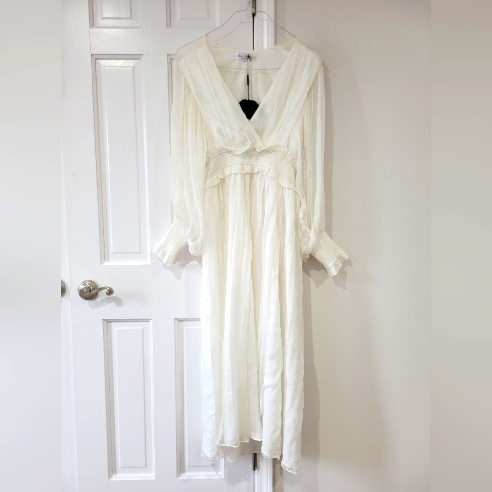 Elliatt long sleeve ivory dress